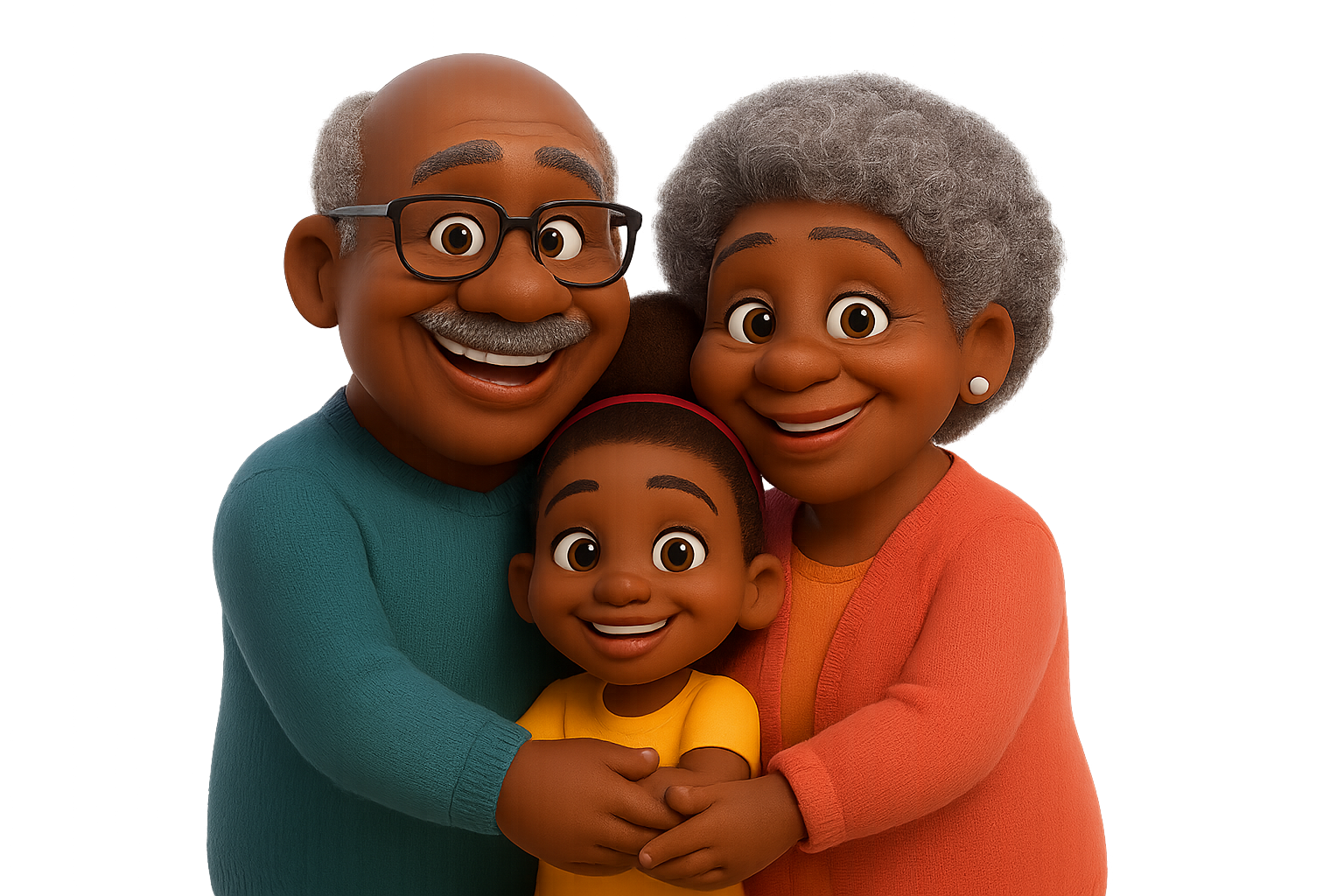 Grandparents with grandchildren